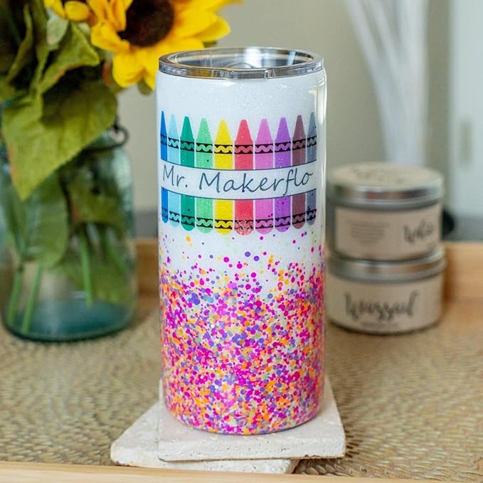 makerflo 20 oz Thick Stainless Steel Tumbler Pack of 25 with Lid & Straw | Craft-Ready for DIY Gifts & Personalization (Epoxy, UV DTF, Vinyl, and Laser Engraving) - Not for Sublimation
