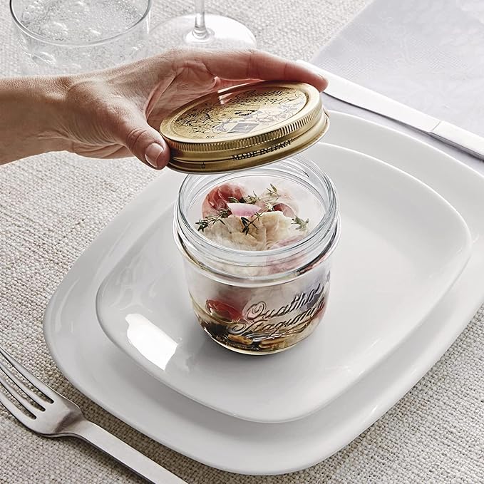 Bormioli Rocco Quattro Stagioni Extra Lids, Set of 3 - Replacement 56mm Aluminum Sealing Tops, Ideal for Home Canning & Food Storage - Hand Wash Only - Made in Italy