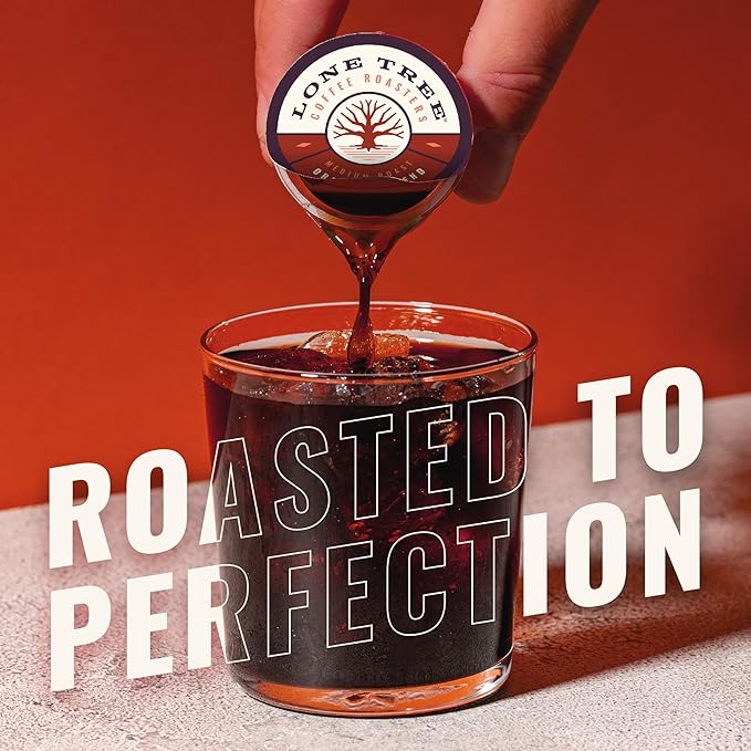Lone Tree Single-Serve Coffee Pods – Premium 100% Arabica Liquid Concentrate – Smooth & Bold Medium Original Roast – 48 Pods – Ready Hot or Iced