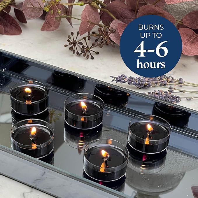 PartyLite Tea Lights Candles, Lavender and Tonka Bean with Soft Musk Scent, Gift Set of 12, Aromatherapy with up to 4 to 6 Hours Burn Time, Ideal for Home Decor, Holiday Gifting & Celebration