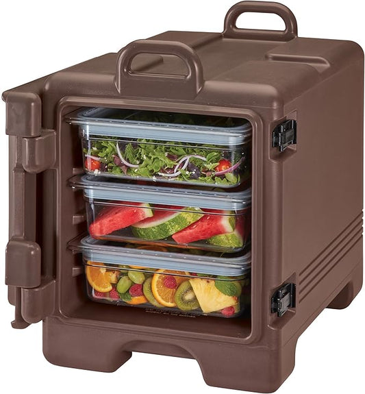 Cambro Insulated Food Pan Carrier - Hotbox and Food Warmer for Catering & Transport - Front Load UPC300 Series (Brown)