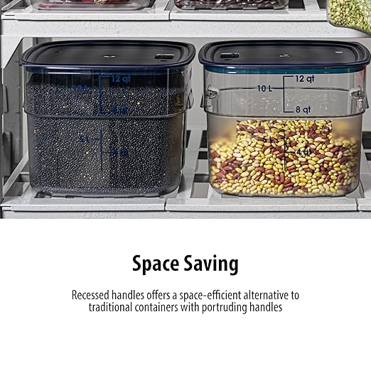 Cambro FreshPro 22Qt Food Storage Container in Clear for Industrial and Kitchen Use, Pantry Organization and Ingredient Freshness