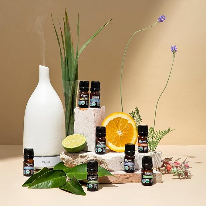 Cliganic Organic Peppermint Essential Oil, 100% Pure Natural Undiluted, for Aromatherapy | Non-GMO Verified (Packaging May Vary)