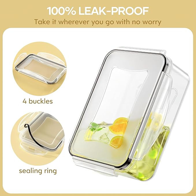 AISOON 40 Pcs 85oz Large Food Storage Containers with Lids, Reusable Meal Prep Containers for Kitchen Pantry Storage, Airtight Leakproof & BPA-Free, Freezer, Microwave & Dishwasher Safe