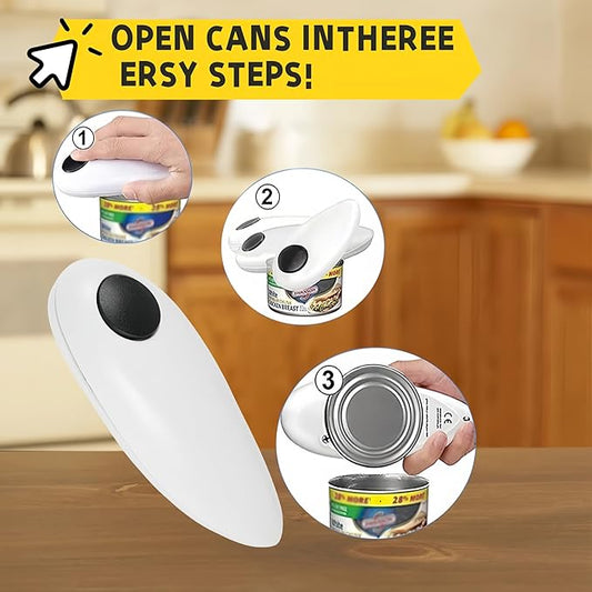Cooks Professional Electric Can Opener,Automatic Can Openers for Seniors, Arthritic Patients A Great Kitchen Gadget,Hands Free Operation Can Openers,One Touch Design (Blue)