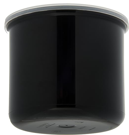 Carlisle FoodService Products Classic Round Storage Container Crock with Lid for Kitchen, Restaurants, Home, Plastic, 4 Quarts, Black