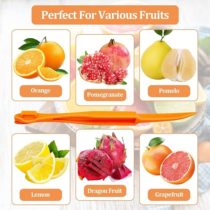 6 Pcs Orange Peeler Tools- Easy Orange & Lemon Fruit Peel Cutter Vegetable Slicer Fruit Tools
