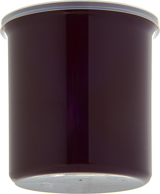 Carlisle FoodService Products Classic Round Storage Container Crock with Lid for Kitchen, Restaurants, Home, Plastic, 1.2 Quarts, Brown, (Pack of 12)
