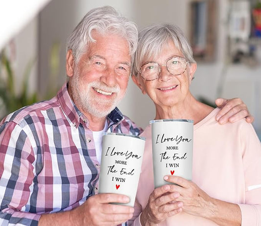 Anniversary Wedding Gifts for Women/Men Tumbler 20oz, Anniversary Wedding Gift for Couple, Gifts for Girlfriend Wife, Wife Boyfriend Husband Birthday Gift Ideas, I Love You Gift for Him Her