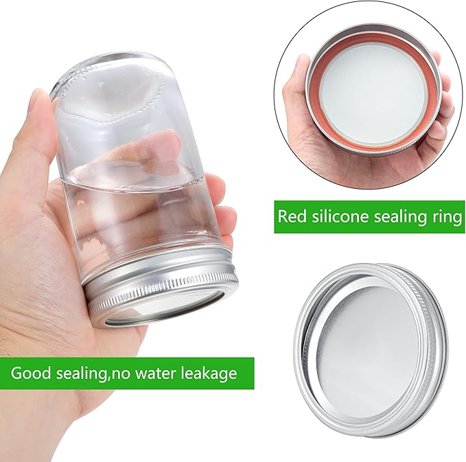 72Pcs Canning Lids with Rings Wide Mouth, for Ball, Kerr Jars - Split-Type Metal Mason Jar Lids for Canning - 100% Fit & Airtight for Regular Mouth Jars (36Lids+36Rings for Wide Mouth)