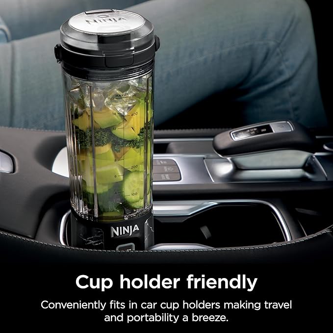 Ninja Blast Portable Blender, Cordless, 18oz. Vessel, Personal Blender for Shakes & Smoothies, BPA Free, Leakproof Lid & Sip Spout, USB-C Rechargeable, Dishwasher Safe Parts, Marble Black, BC152MK