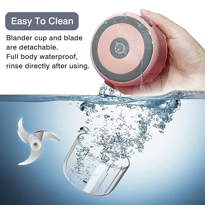 Electric Herb Grinder - 3.5 Inch Large Grinders for Grinding Dry Fresh Herbs and Spice with Clear Chamber, Portable USB Charge Herb Grinder, Including Clean Brush and Tweezers, Gift Box, Pink