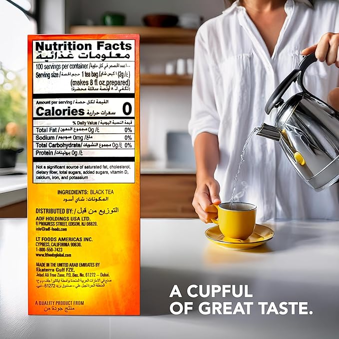 Lipton Yellow Label International Blend | Lipton Tea Bags |Black Tea| Premium Quality | 200 Grams (Pack of 1)