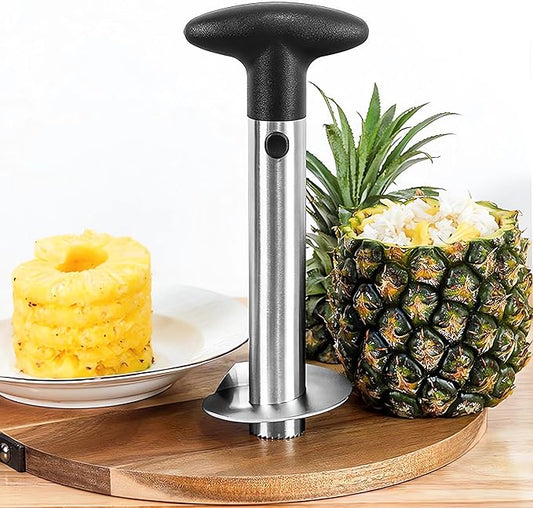 Fruit and Vegetable Corer Pepper Seed Apple Remover Bell Pepper Pineapple Corer Tool Stainless Steel Kitchen Gadget (Pepper strawberry pineapple Corer B)