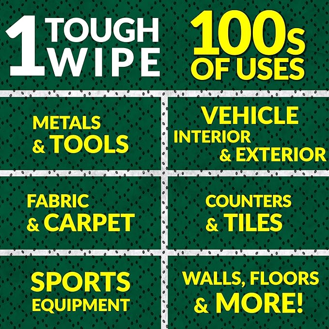Simple Green Professional Grade Heavy-Duty Cleaning and Degreasing Towels, All-Purpose Cleaning Wipes, 75 count (Pack of 2)