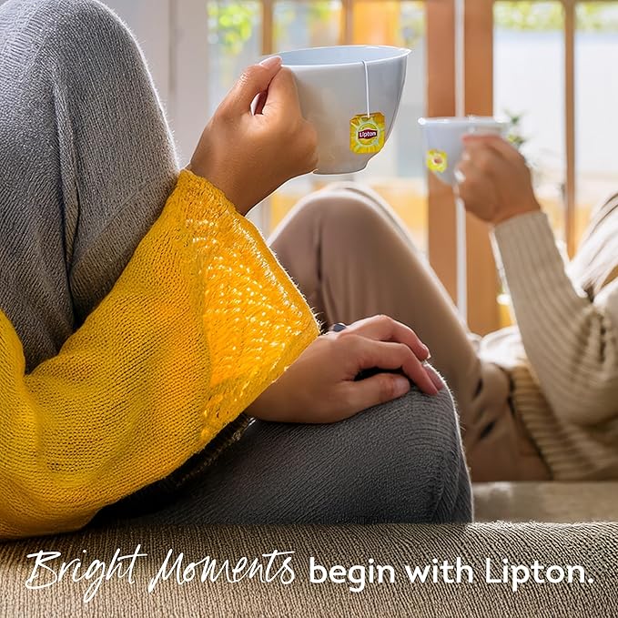 Lipton Yellow Label International Blend | Black Tea | Premium Tea | Lipton Tea Bags | 200 Grams (Pack of 2)