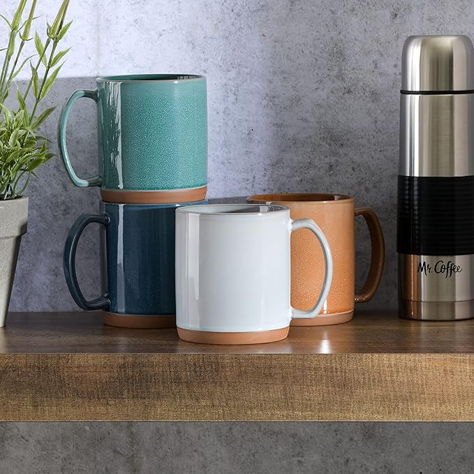 Mr. Coffee Dorsey 4-Piece Colors may vary 18.5 OZ Mug Set