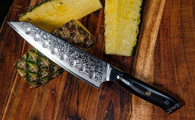 Oxford CHEF Kiritsuke Chef's Knife 8 Inch Damascus Japanese VG10 Super Steel 67 Layer High Carbon Stainless Steel