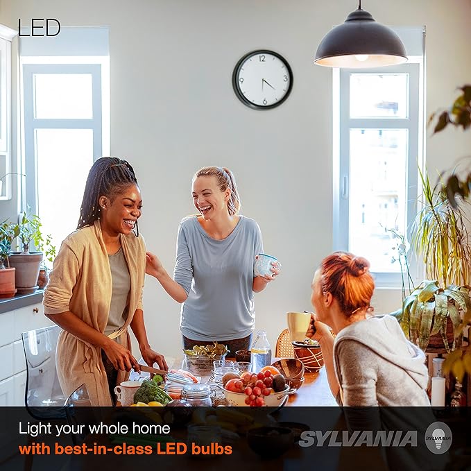 Sylvania LED A19 Light Bulb, 100W Equivalent Efficient 14W, Medium Base, Frosted, 1500Lumens, 2700K, Soft White - 12 Pack (40204)