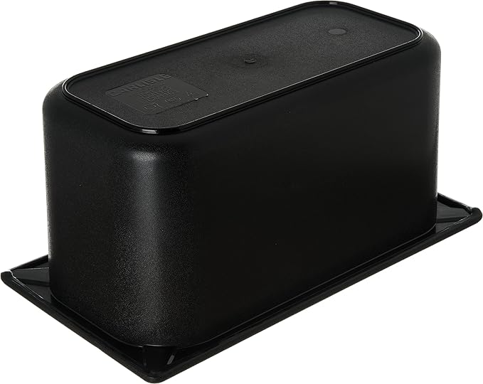 Carlisle FoodService Products CM110303 Coldmaster ABS Third-Size Divided Food Pan, 3.40 qt. Capacity, 12.68" x 6.89" x 6.01", Black