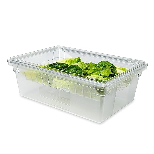 Rubbermaid Commercial Products Food Storage Box Drainage Colander for 8.5, 12.5, 16.5 and 21.5 Gallon Sizes, Clear