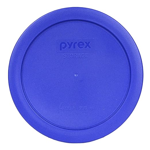 Pyrex 7201-PC 4-Cup Cadet Blue Food Storage Replacement Lid - Made in USA