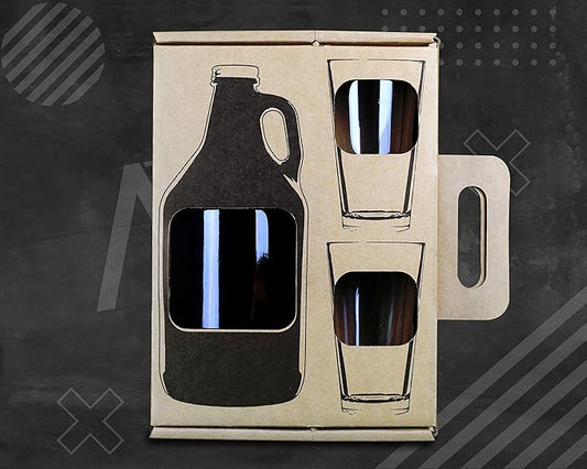 Alterd Industries Lawyer Gifts - Attorney Gift lawyer gifts for Men Court Case women office Whiskey Glasses Decanter Scales of Justice Law Office Esquire (Growler Gift Box, Lady Justice)