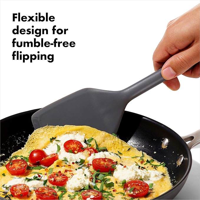 OXO Good Grips 3-Piece Silicone Utensil Set, Gray, One size