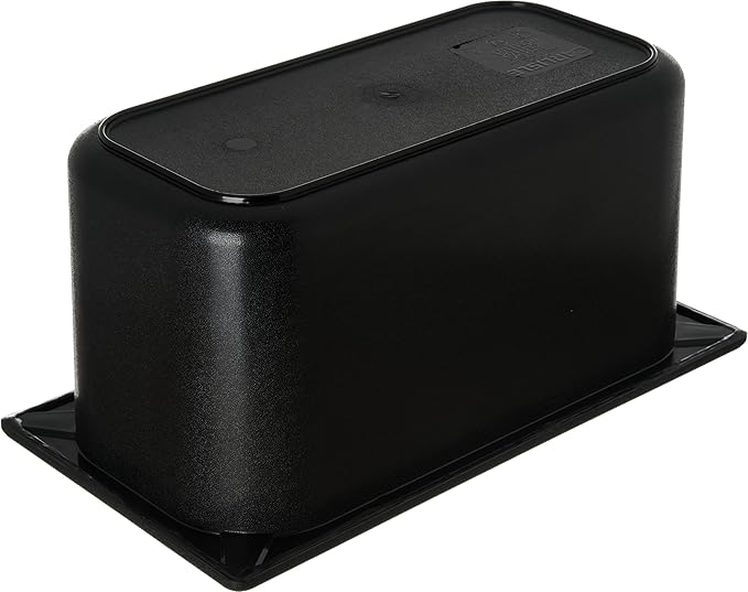 Carlisle FoodService Products CM110203 Coldmaster ABS Third-Size Food Pan, 4 qt. Capacity, 12.68" x 6.89" x 6.01", Black