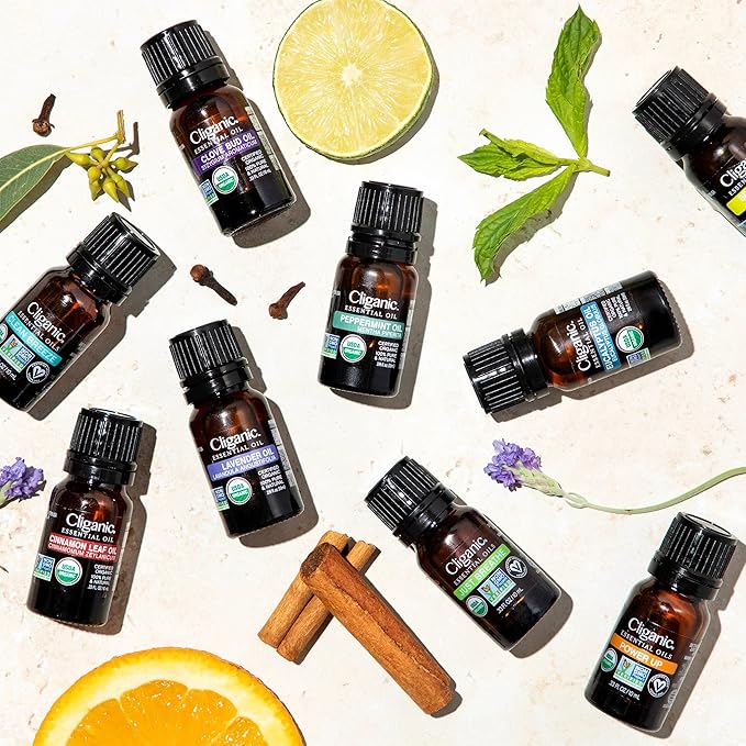 Cliganic Organic Turmeric Essential Oil, 100% Pure Natural for Aromatherapy | Non-GMO Verified (Packaging May Vary)