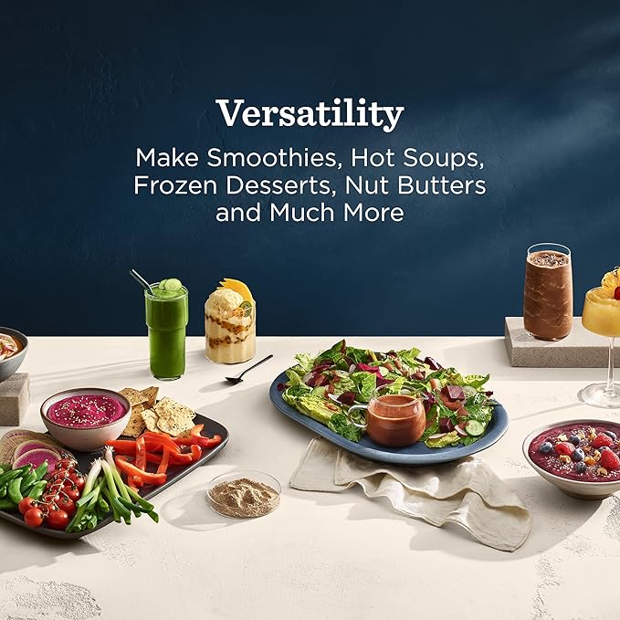 Vitamix Ascent X5 Blender with 10 Blending Programs, Self-Cleaning Program, Professional-Grade Blender for Smoothies, Soups and More, Stainless-Steel Blades, 48 Oz Container, Shadow Black