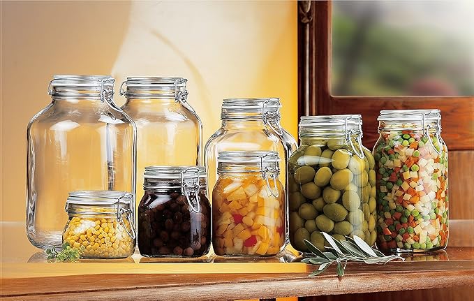 Bormioli Rocco Fido Hermetic 5-Piece Jar Set