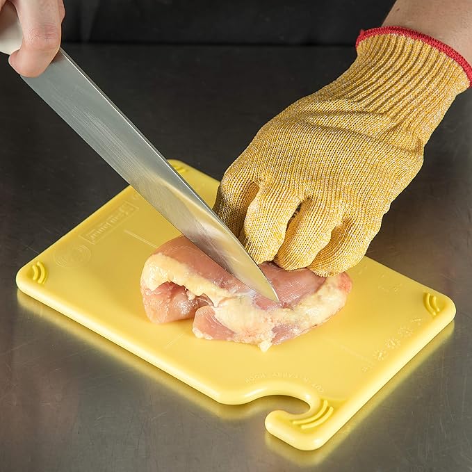 San Jamar CBG6938YL Saf-T-Grip Bar Cutting Board