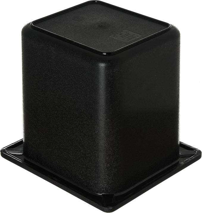 Carlisle FoodService Products CM110503 Coldmaster ABS High Capacity Sixth Size Food Pan, 1.70 qt Capacity, 6-7/8" Length x 6-1/4" Width x 6-3/8" Height, Black