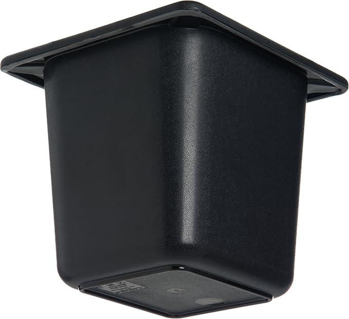 Carlisle CM110403 Coldmaster ABS Sixth-Size Food Pan, 6.84 x 6.25 x 5.91", Black