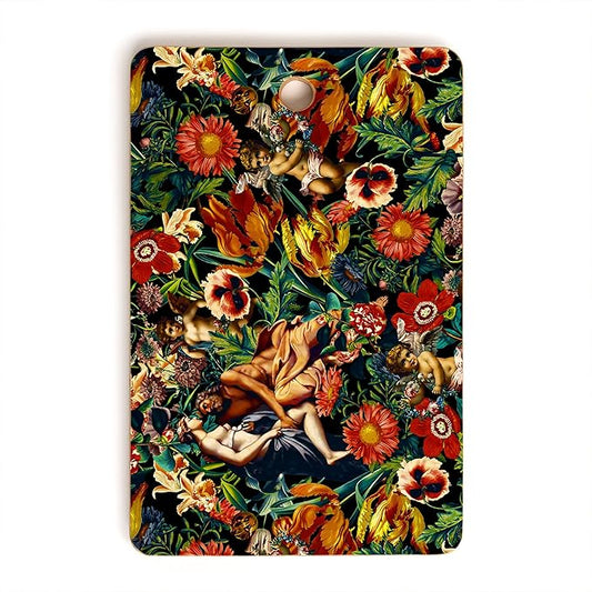 Society6 Bamboo Cutting Board- Kitchen Decor by Burcu Korkmazyurek - Unique Cutting Boards for Kitchen, 16" x 10.5" x 0.5", Hera And Zeus Garden