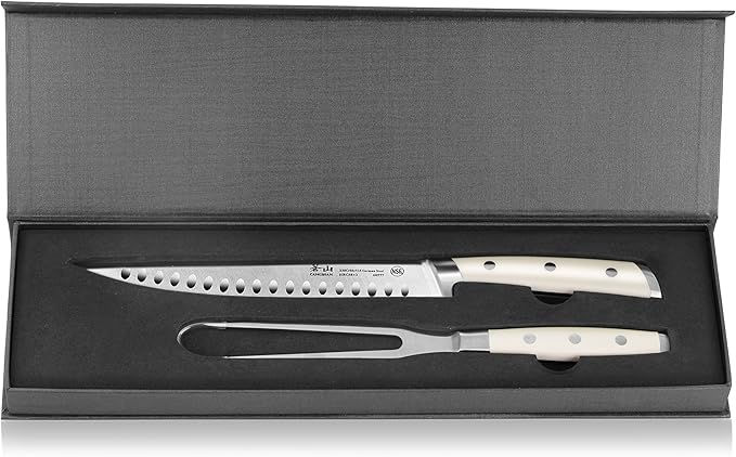 Cangshan S1 Series 61895 German Steel Forged 2-Piece Carving Set, Crème
