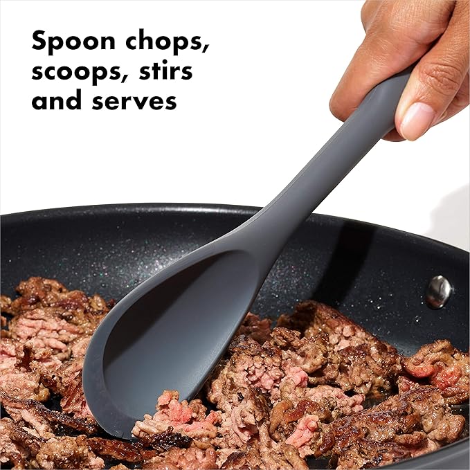 OXO Good Grips 3-Piece Silicone Utensil Set, Gray, One size