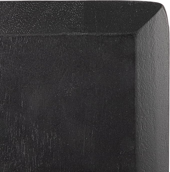 Bloomingville Acacia Wood Cheese and Cutting Board with Round Opening on Handle, Black