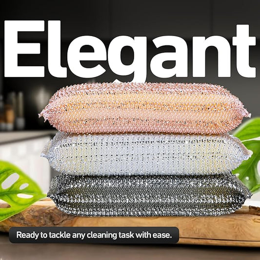 6-Pack Kitchen Scrubbing Sponges, Durable Non Scratch Heavy Duty Multi-Surface Cleaning Sponges and Dish Sponges for Kitchen, Bathroom, Dishes, Non-Stick Cookware, Countertops, and Household Cleaning