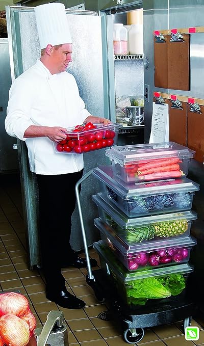 Rubbermaid Commercial Products Food Storage Box, 5 Gallon Capacity, White, for Restaurant/Kitchen/Cafeteria