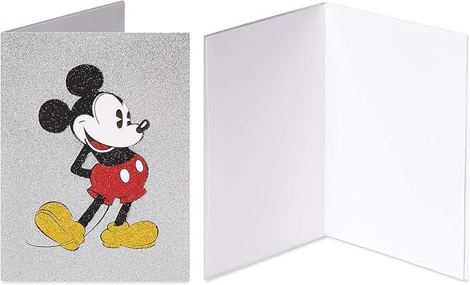 Papyrus Disney Birthday and Blank Card Assortment, Mickey and Minnie Mouse (3-Count)