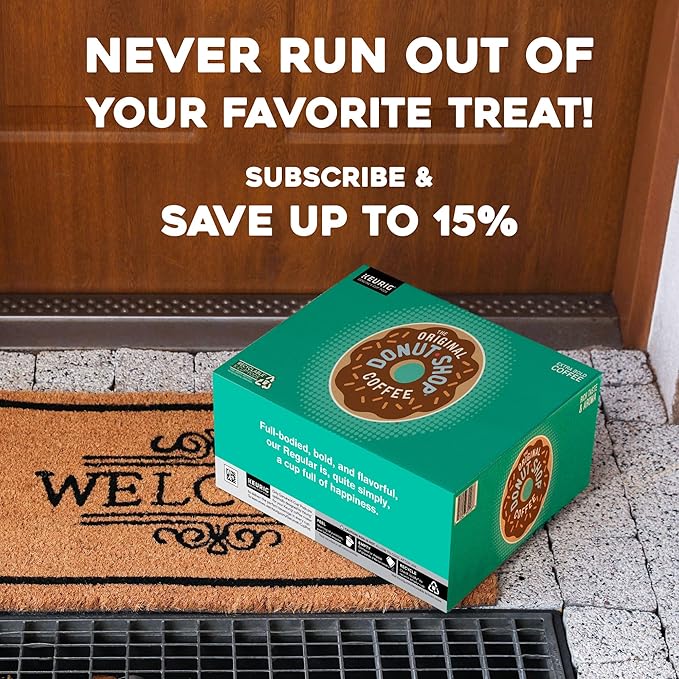 The Original Donut Shop Regular, Single-Serve Keurig K-Cup Pods, Medium Roast Coffee Pods, 32 Count