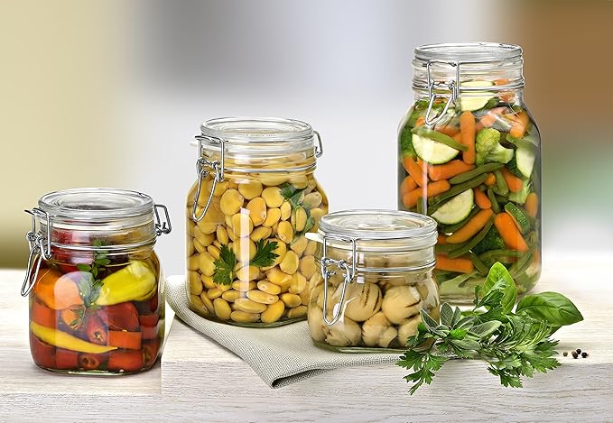 Bormioli Rocco Fido Hermetic 5-Piece Jar Set