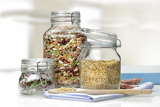 Bormioli Rocco Fido Hermetic 5-Piece Jar Set