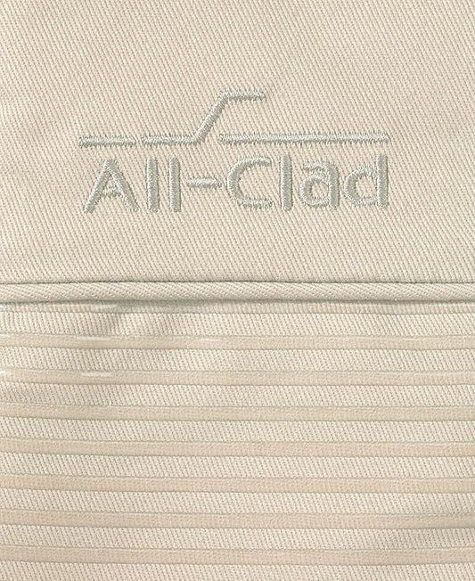 All-Clad Silicone Oven Mitts: Heat Resistant up to 500 Degrees - 100% Cotton & Silicone, 14"x7" Oven Mitt for Kitchen and Barbeque, 2-Pack, Almond