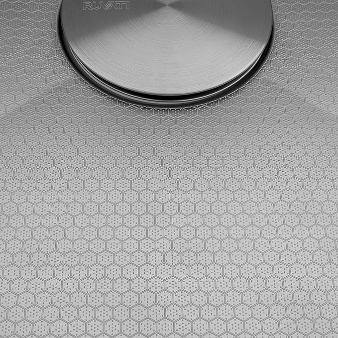 Ruvati Hex Bottom 30-inch Workstation Scratch Resistant Embossed Texture Kitchen Sink Stainless Steel - RVH8630