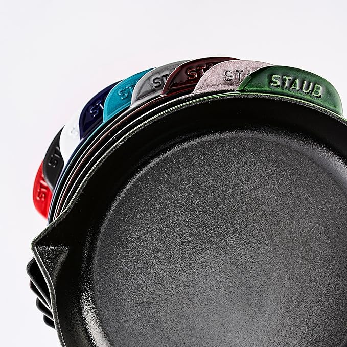 Staub Cast Iron 10-inch Fry Pan - Grenadine, Made in France