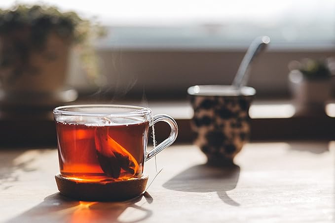 FIRE TEAS Sweet Hot Energy - Gunpowder Green Tea, Cinnamon, Saffron, Ginger, Cardamom - Energy & Power, Delicious, Coffee Alternative, Mild & Spicy - Multiple Brews