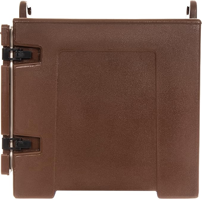 Carlisle FoodService Products Cateraide Insulated Front Loading Food Pan Carrier with Handles for Catering, Events, and Restaurants, Plastic, 5 Pans, Brown